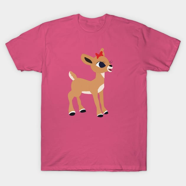 Classic Christmas Clarice the Reindeer © GraphicLoveShop T-Shirt by GraphicLoveShop